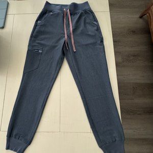 Figs Heather Denim High Waisted Zamora - Jogger Scrub Pants - XS